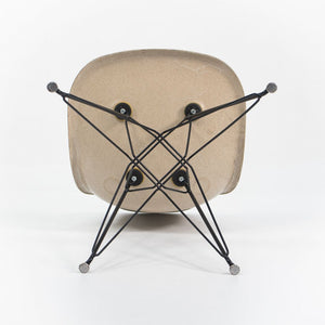 2010s Set of Three Modernica Fiberglass DSR Chairs Oatmeal w/ Black Eiffel Bases