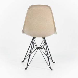 2010s Set of Three Modernica Fiberglass DSR Chairs Oatmeal w/ Black Eiffel Bases
