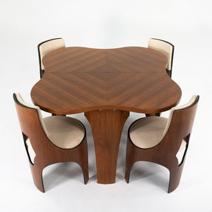1966 Four Cylindra Dining Chairs and Extension Table by Henry P. Glass for Richbilt Manufacturing