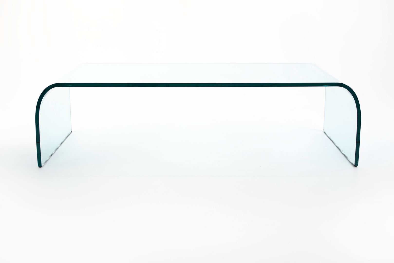 SOLD Ponte Coffee Table by Angelo Cortesi for Fiam in Tempered Glass