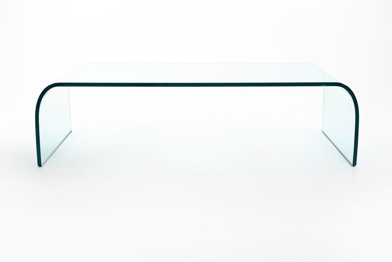 Ponte Coffee Table by Angelo Cortesi for Fiam in Tempered Glass