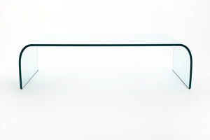 SOLD Ponte Coffee Table by Angelo Cortesi for Fiam in Tempered Glass