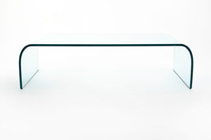 Ponte Coffee Table by Angelo Cortesi for Fiam in Tempered Glass