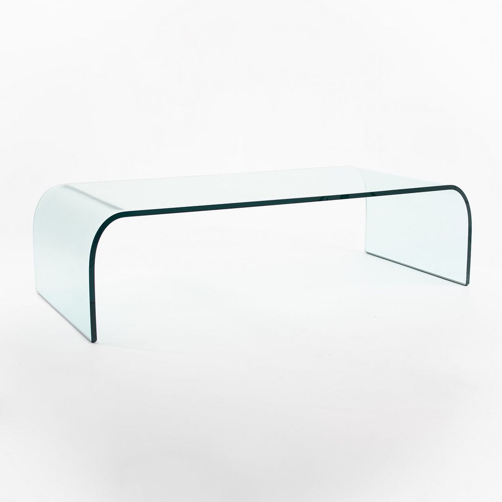 Ponte Coffee Table by Angelo Cortesi for Fiam in Tempered Glass