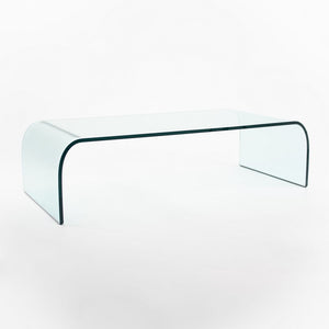 Ponte Coffee Table by Angelo Cortesi for Fiam in Tempered Glass