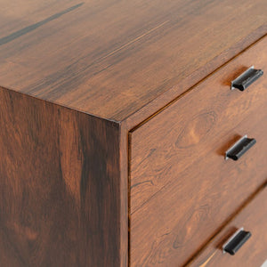 1970s Jack Cartwright for Founders Rosewood and Chrome Credenza / Sideboard