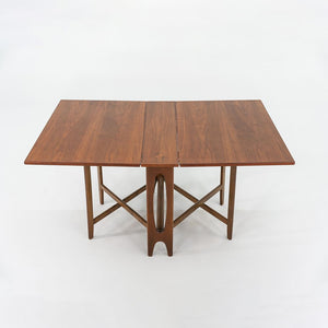 1960s Extension Gate Leg Dining Table by Bendt Winge for Kleppes Mobelfabrikk