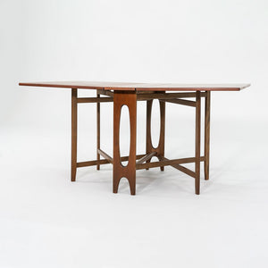 1960s Extension Gate Leg Dining Table by Bendt Winge for Kleppes Mobelfabrikk