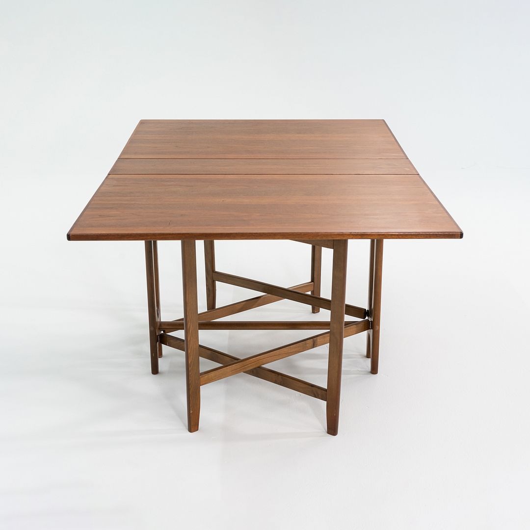 1960s Extension Gate Leg Dining Table by Bendt Winge for Kleppes Mobelfabrikk