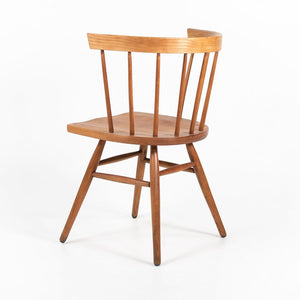 SOLD 1949 Pair of N19 Straight Chairs By George Nakashima For Knoll in Cherry