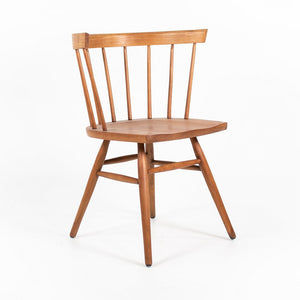 SOLD 1949 Pair of N19 Straight Chairs By George Nakashima For Knoll in Cherry