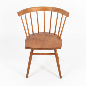 SOLD 1949 Pair of N19 Straight Chairs By George Nakashima For Knoll in Cherry