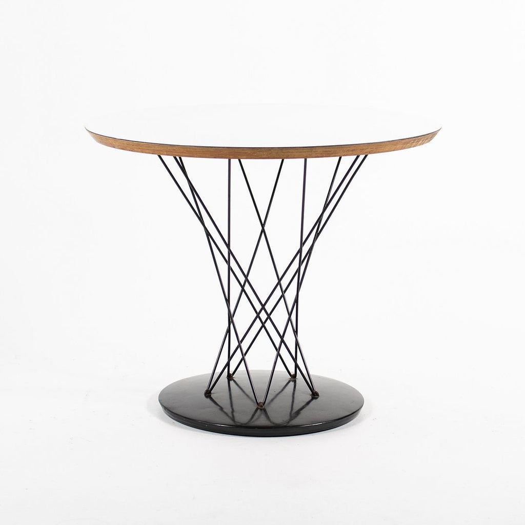 SOLD 1950s Noguchi Cyclone Side Table, Model 87 by Isamu Noguchi for Knoll with 24 inch Laminate Top