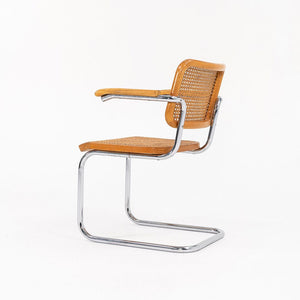 1970s B64 Cesca Armchair by Marcel Breuer for Knoll / Thonet in Beech with Cane 12+ Available