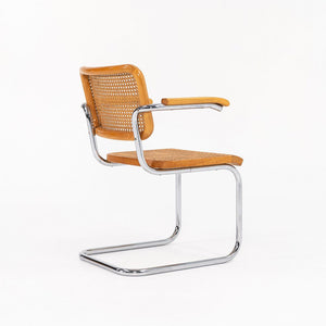 1970s B64 Cesca Armchair by Marcel Breuer for Knoll / Thonet in Beech with Cane 12+ Available