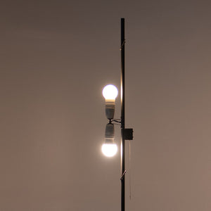 1958 AJ Royal Floor Lamp by Arne Jacobsen for Louis Poulsen in Steel and Fabric