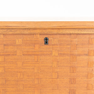 1960s Royal System Walnut Basketweave Modular Cabinets by Poul Cadovius 2x Avail