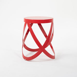 2013 Low Ribbon Stool by Nendo for Cappellini in Red Steel
