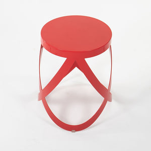 2013 Low Ribbon Stool by Nendo for Cappellini in Red Steel