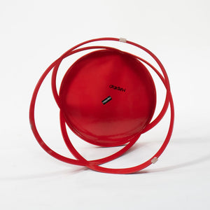 2013 Low Ribbon Stool by Nendo for Cappellini in Red Steel