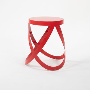 2013 Low Ribbon Stool by Nendo for Cappellini in Red Steel