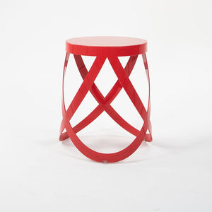 2013 Low Ribbon Stool by Nendo for Cappellini in Red Steel