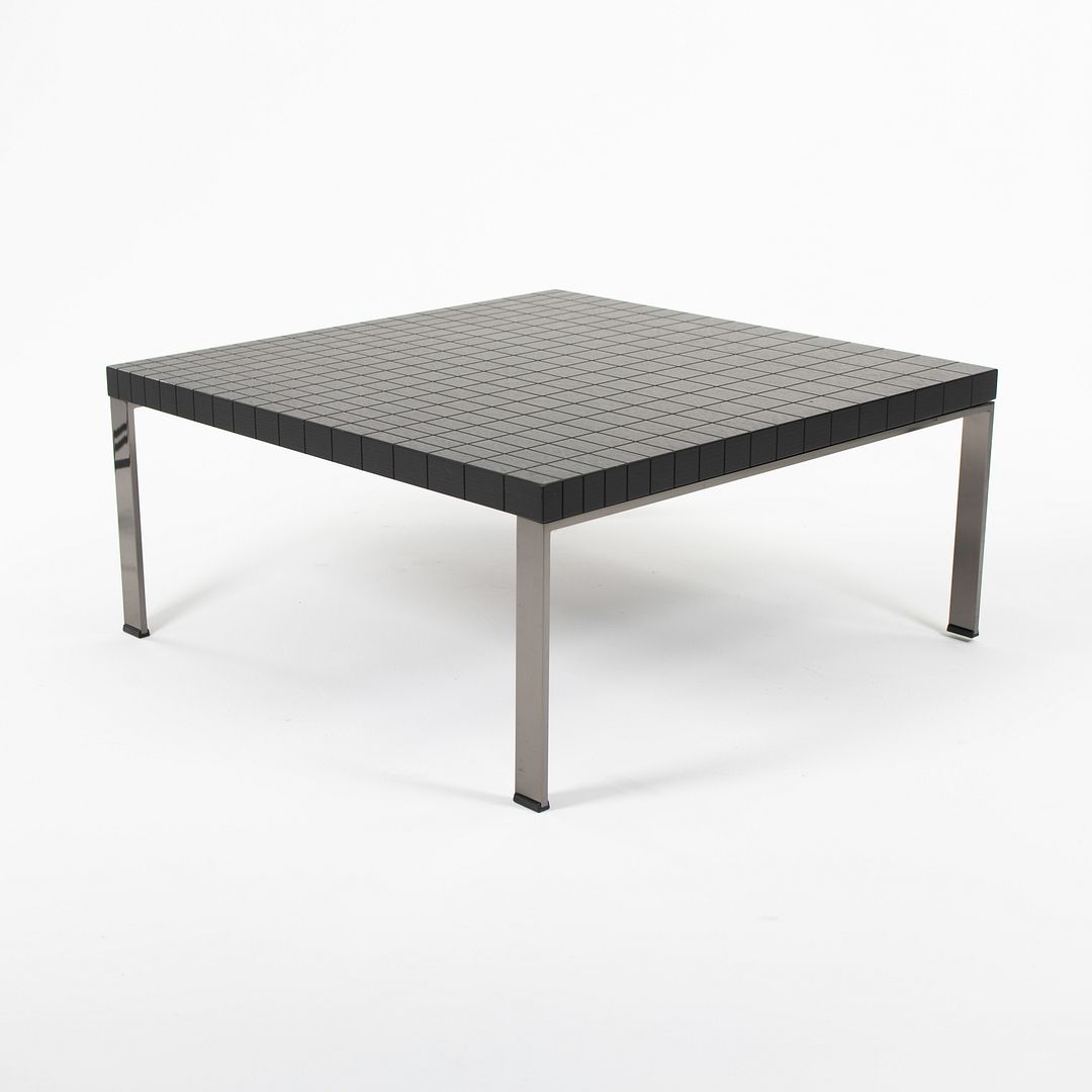 2014 Geometrie Table by Poltrona Frau in Wenge and Steel