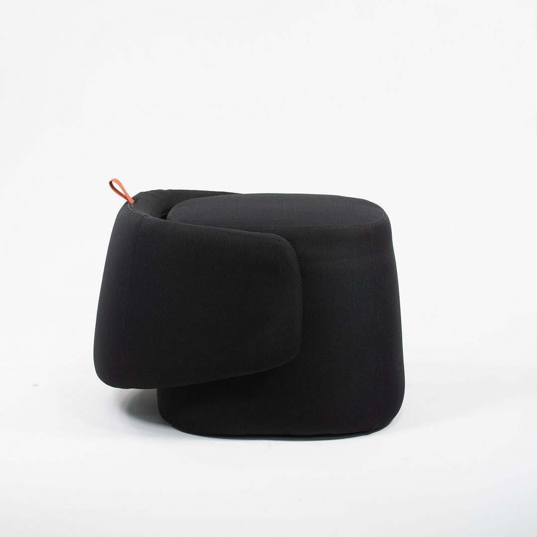 2020 Openest Chick Pouf Chair by Patricia Urquiola for Haworth in Black Fabric