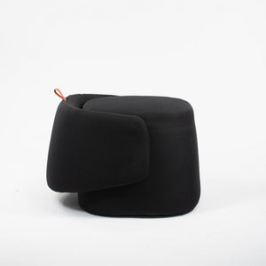 2020 Openest Chick Pouf Chair by Patricia Urquiola for Haworth in Black Fabric