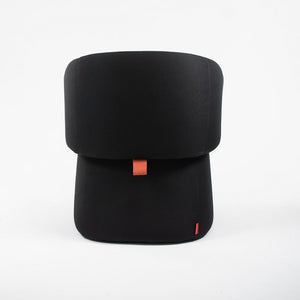 2020 Openest Chick Pouf Chair by Patricia Urquiola for Haworth in Black Fabric