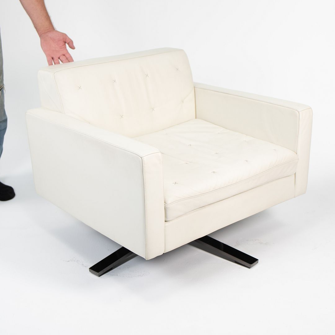 2013 Poltrona Frau Kennedee Swivel Lounge Chair by Jean-Marie Massaud for Poltrona Frau 2x Available