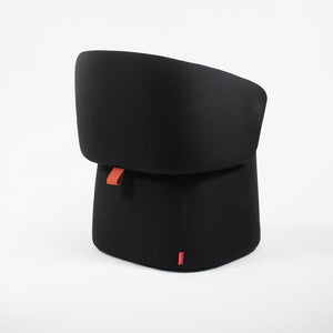 2020 Openest Chick Pouf Chair by Patricia Urquiola for Haworth in Black Fabric