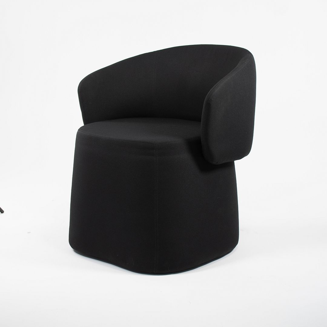 2020 Openest Chick Pouf Chair by Patricia Urquiola for Haworth in Black Fabric