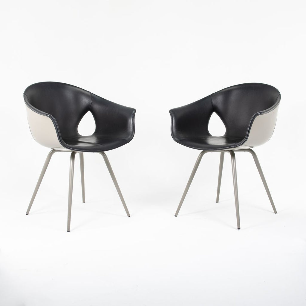 2013 Ginger Ale Chair by Roberto Lazzeroni for Poltrona Frau in Black Leather 1x Available