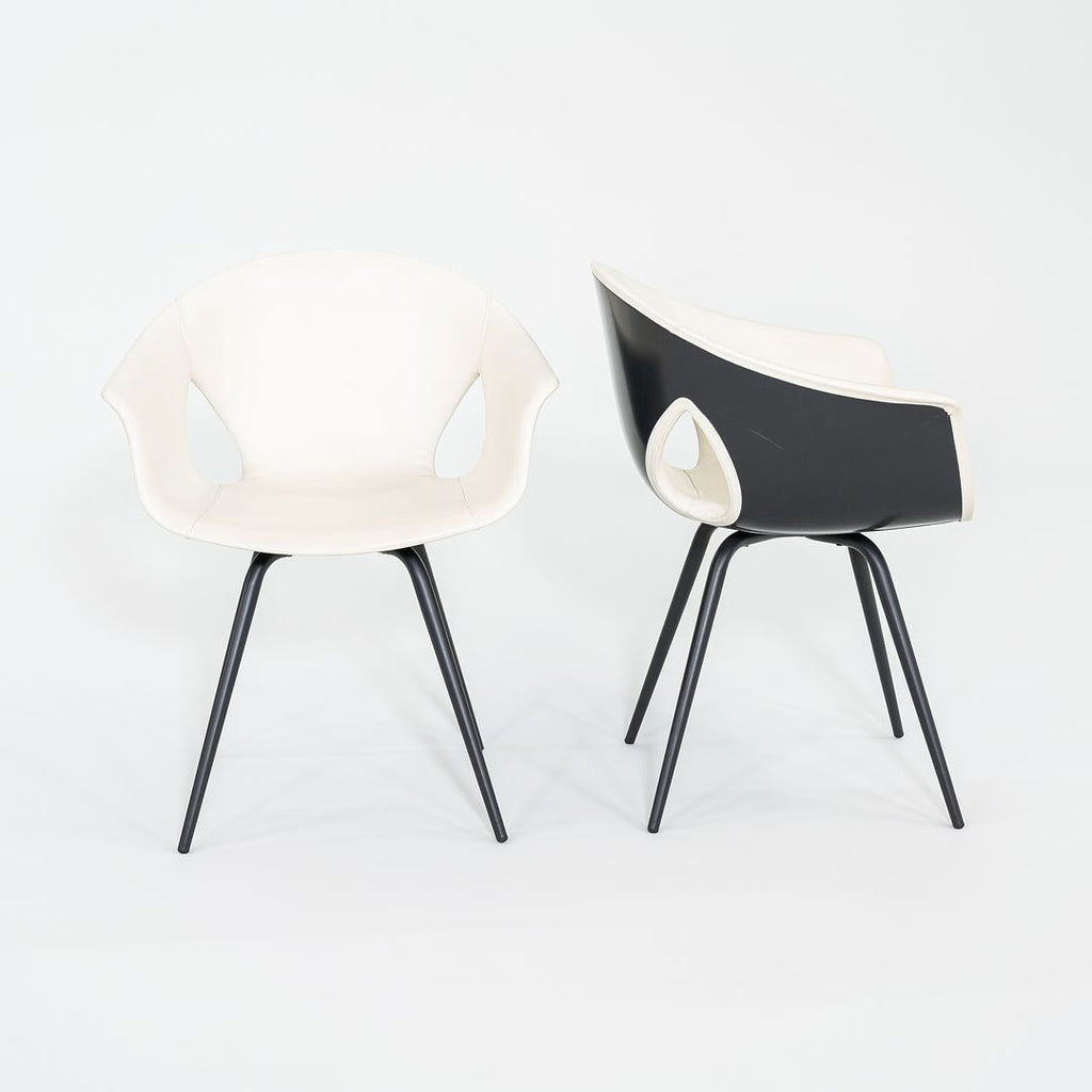 2013 Ginger Ale Chair by Roberto Lazzeroni for Poltrona Frau Leather, Foam, Steel, Plastic