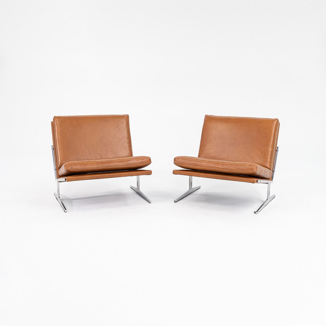 SOLD 1960s Pair of Bo-561 Easy Lounge Chairs by Preben Fabricius & Jorgen Kastholm for Bo-Ex