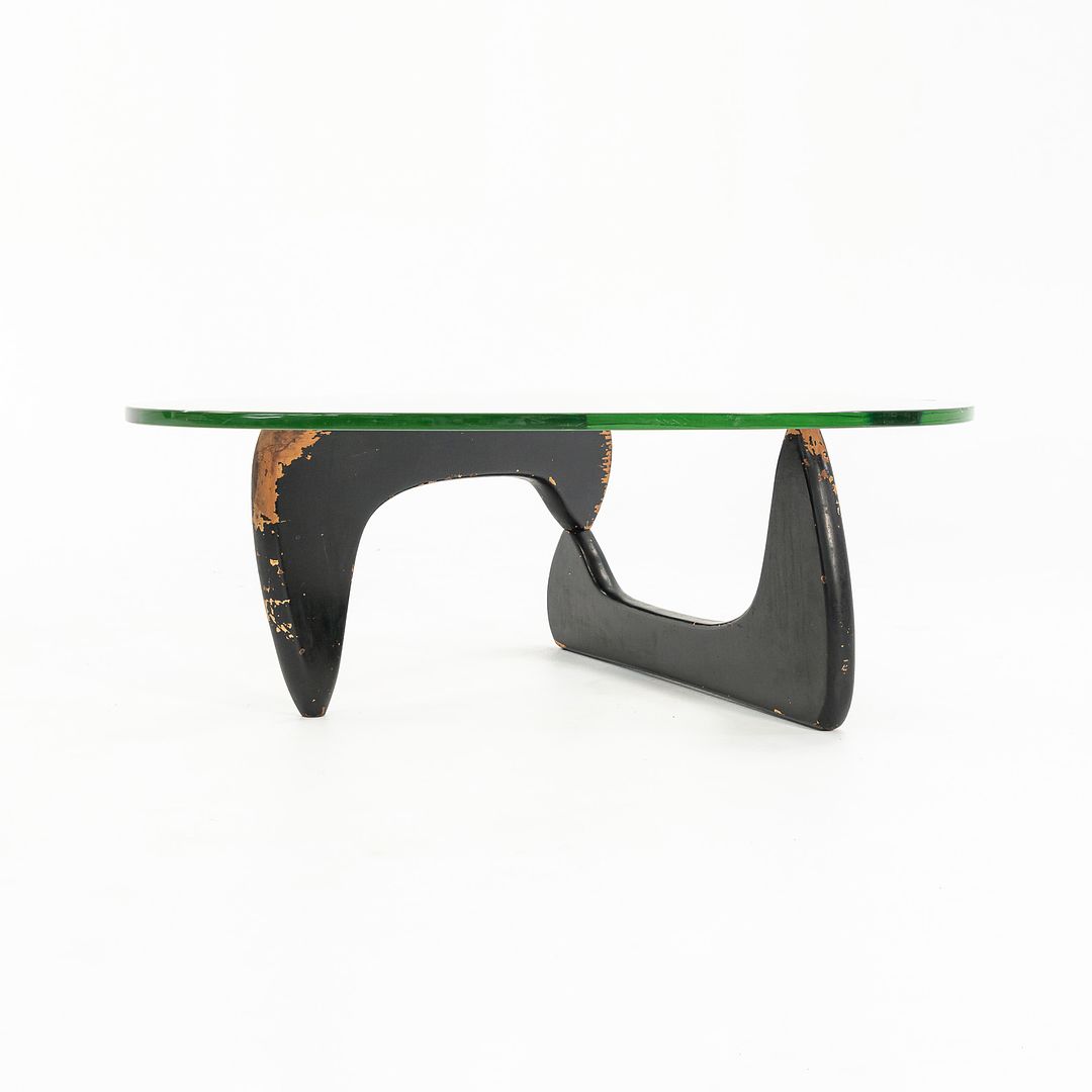 1950s IN-50 Table by Isamu Noguchi for Herman Miller Birch, Glass, Paint
