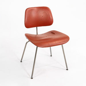 1952 DCM Dining Chair by Charles and Ray Eames for Evans / Herman Miller with Rare Upholstery