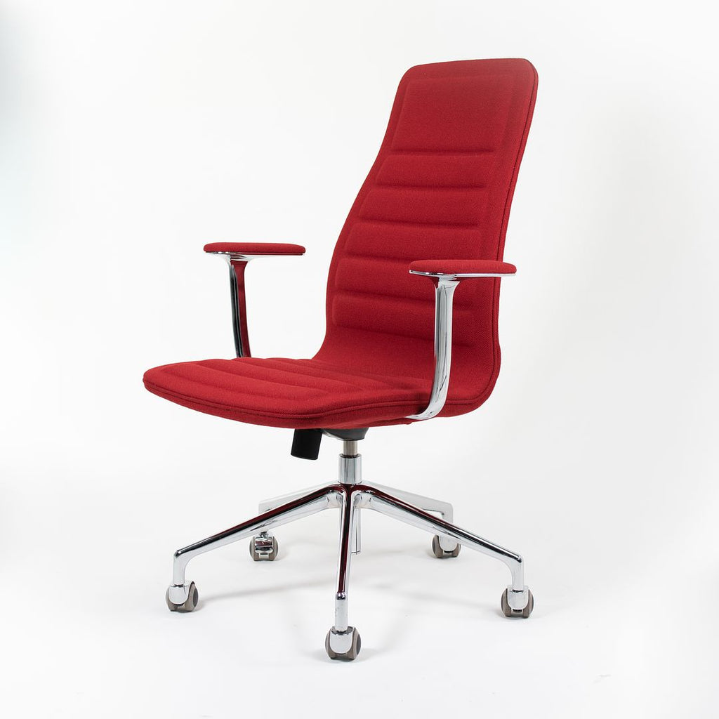2006 Lotus Medium Back Desk Chair by Jasper Morrison for Cappellini in Red Fabric