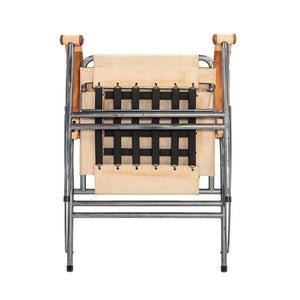 1970s Colombo 907 Safari Chair in Linen Canvas and Leather