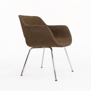 1960s Eero Aarnio for ASKO Finland Viking Chair Upholstered in Brown Fabric