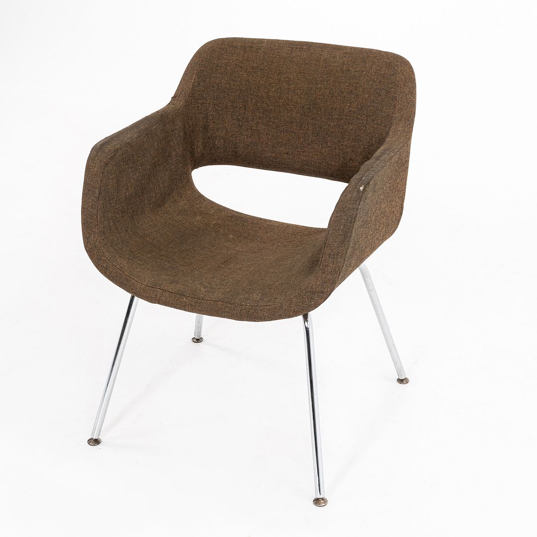 1960s Eero Aarnio for ASKO Finland Viking Chair Upholstered in Brown Fabric