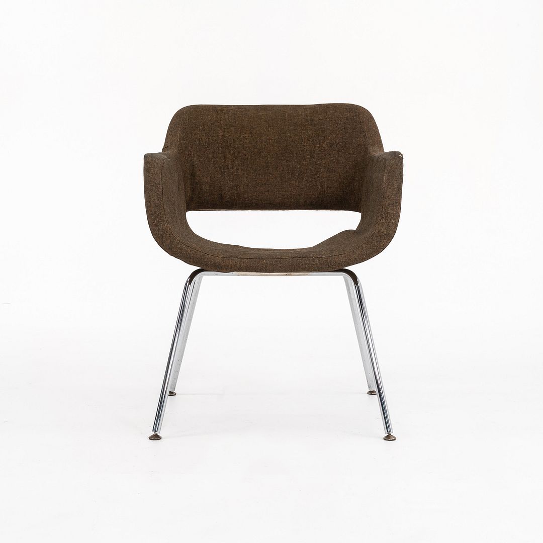 1960s Eero Aarnio for ASKO Finland Viking Chair Upholstered in Brown Fabric