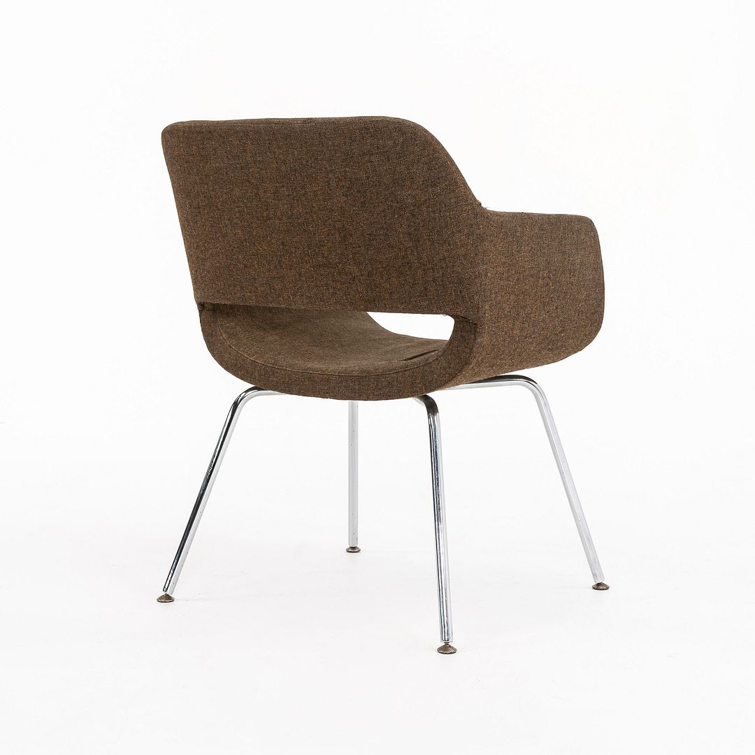 1960s Eero Aarnio for ASKO Finland Viking Chair Upholstered in Brown Fabric