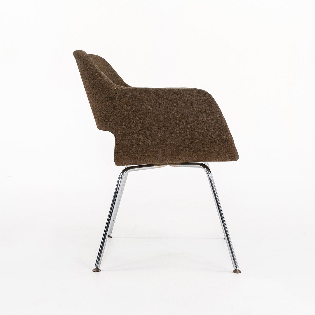 1960s Eero Aarnio for ASKO Finland Viking Chair Upholstered in Brown Fabric