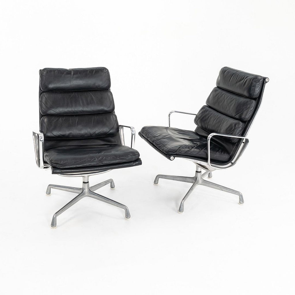 SOLD 1970s Eames Aluminum Group Soft Pad Lounge Chair, EA216 by Charles and Ray Eames for Herman Miller 1x Available
