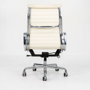2014 Aluminum Group Executive Desk Chair by Charles and Ray Eames for Herman Miller in Ivory Leather 12+ Available