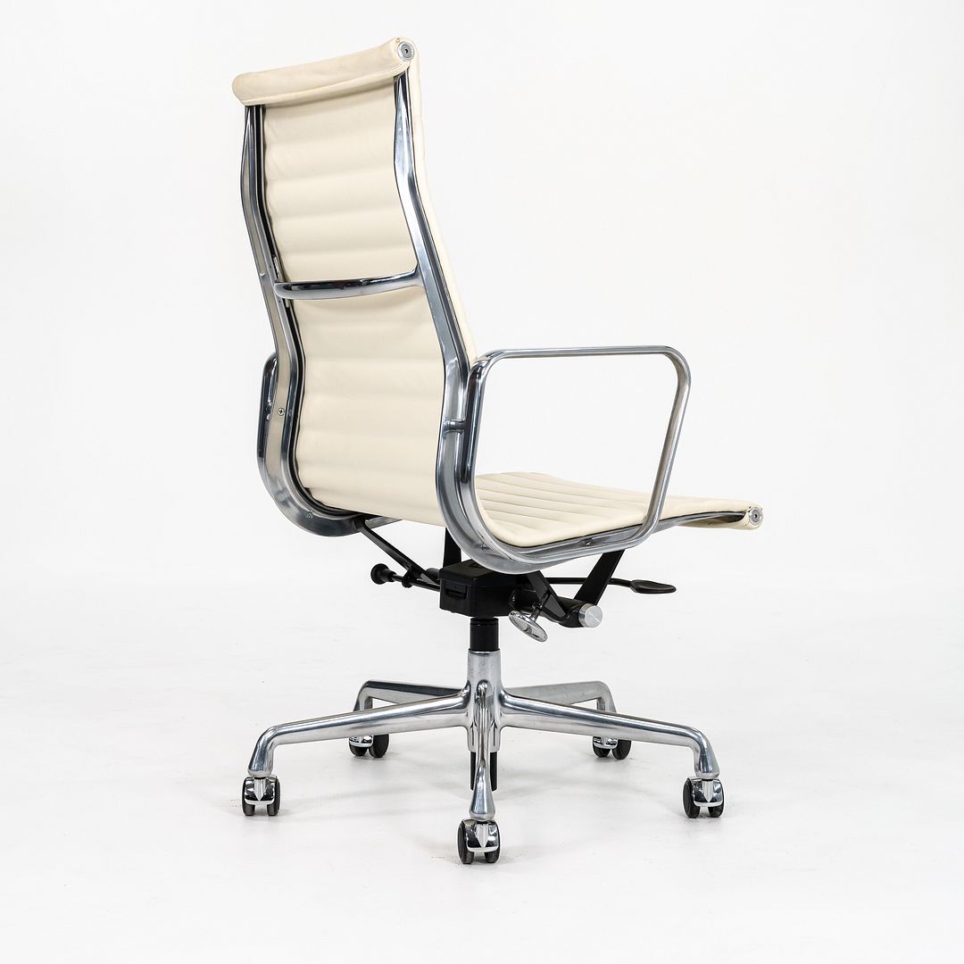2014 Aluminum Group Executive Desk Chair by Charles and Ray Eames for Herman Miller in Ivory Leather 12+ Available