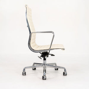 2014 Aluminum Group Executive Desk Chair by Charles and Ray Eames for Herman Miller in Ivory Leather 12+ Available