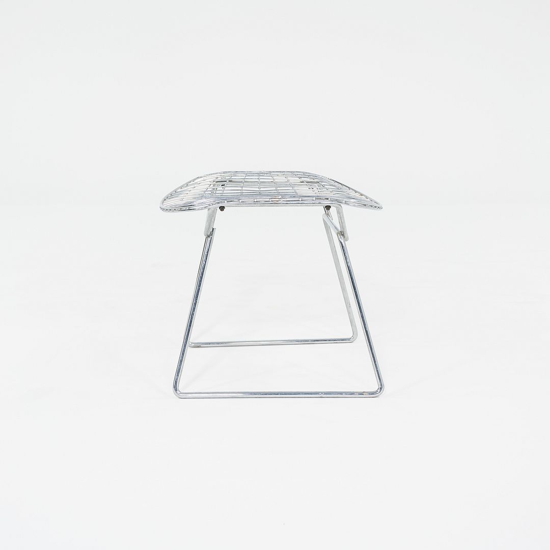 1970s Harry Bertoia for Knoll Bird Ottoman in Steel w/ Polished Chrome Finish